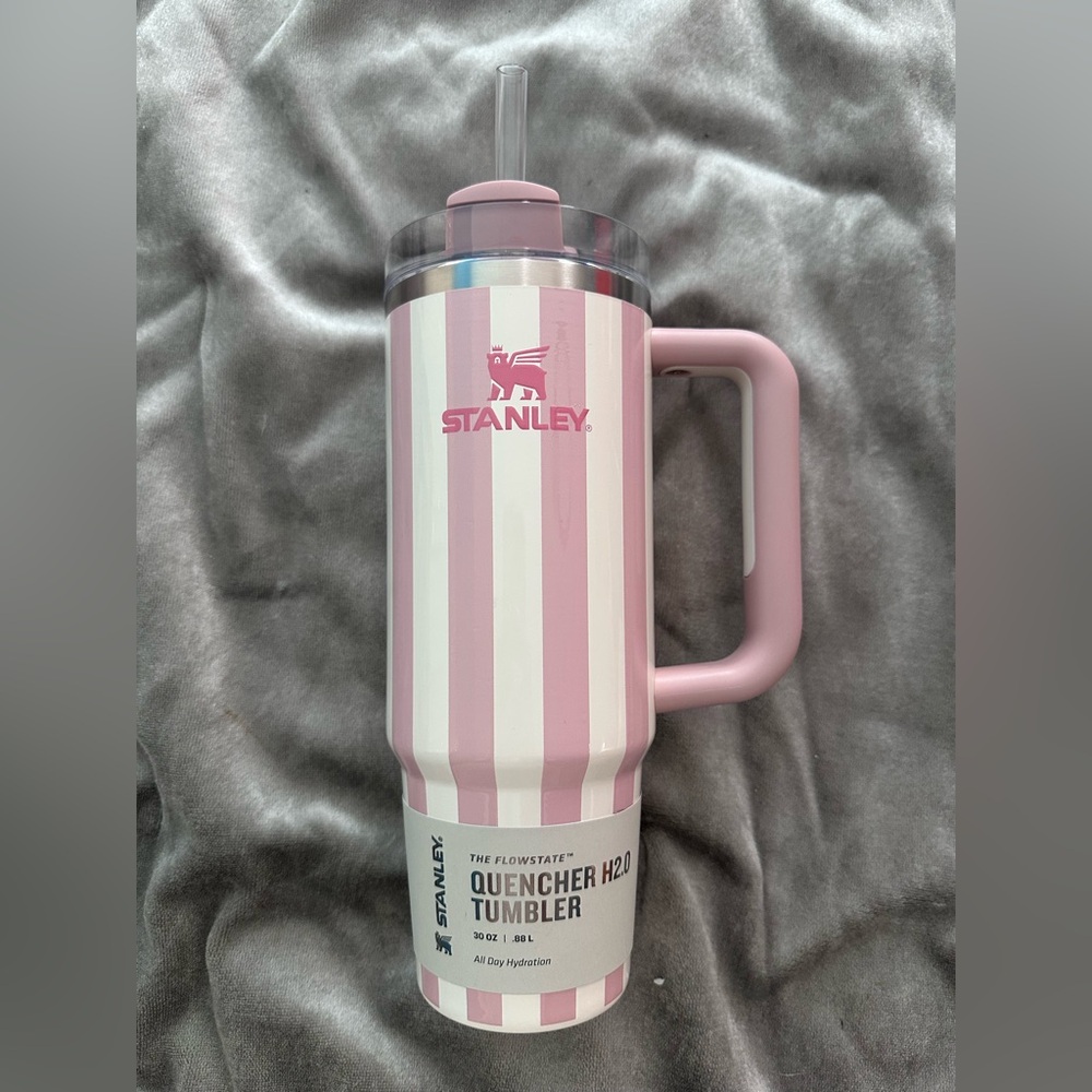 Stanley Oasis Quencher H2.0 FlowState Tumbler 30oz, Peach Whip Cabana Gloss